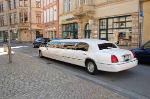 Weiße Limousine